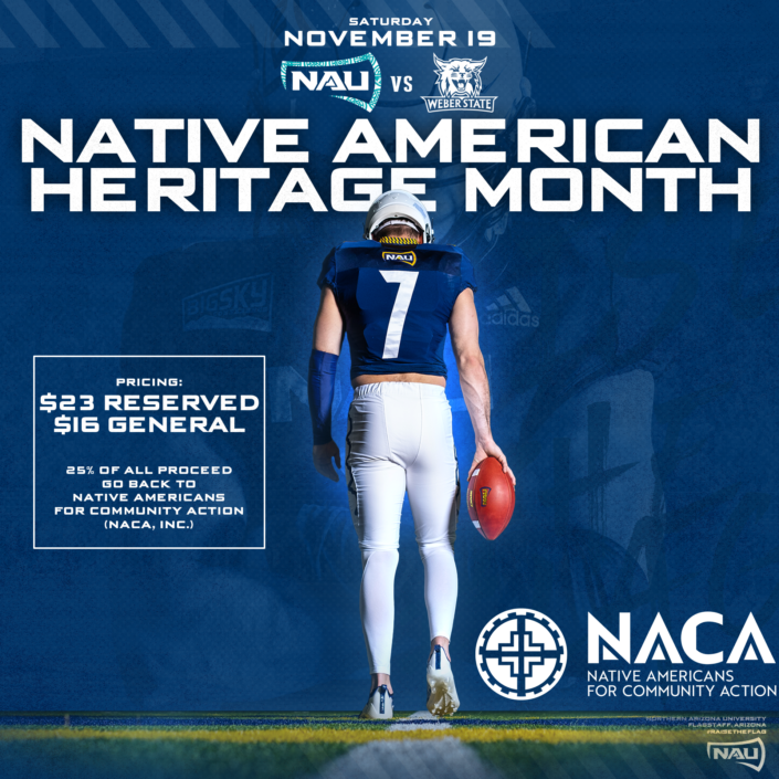 NAU Native American Heritage Month football game NACA