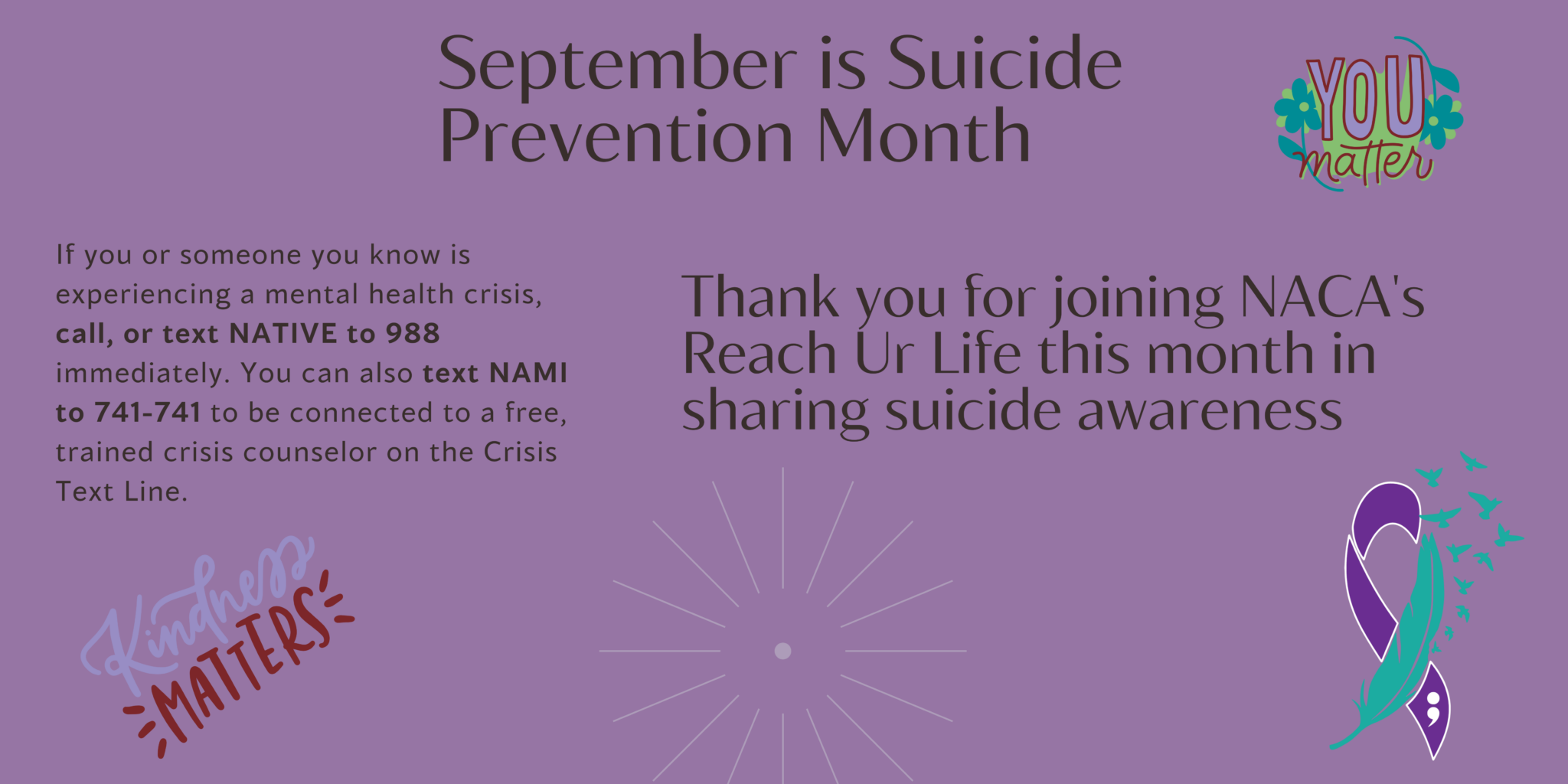 Reach Ur Life Suicide Prevention Month